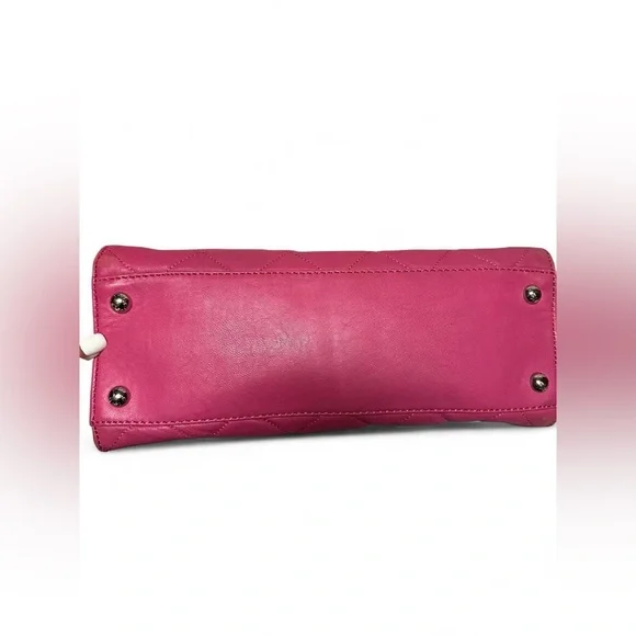 Michael Kors Quilted Hamilton Tote Top Handle Shoulder Chain Strap & Lock - Picture 5 of 13